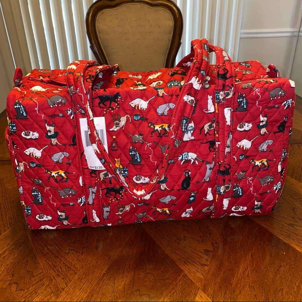 NWT Vera Bradley Holiday Bundle Holiday Cats - Picture 2 of 12